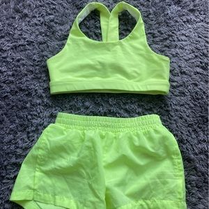 Old Navy Kids Neon Green Matching Set